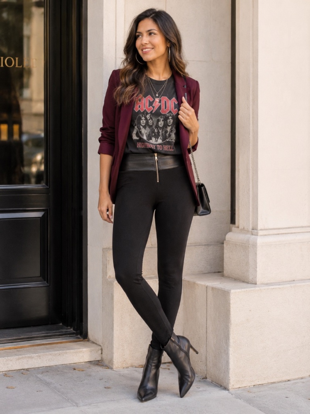 {Liberty Garden} Faux Suede Leggings with Zipper Detail